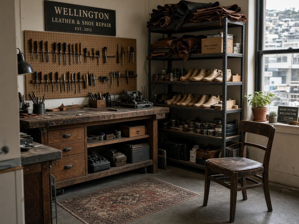 About the Shoe / leather repair studio at Autontrami Shoe Repair